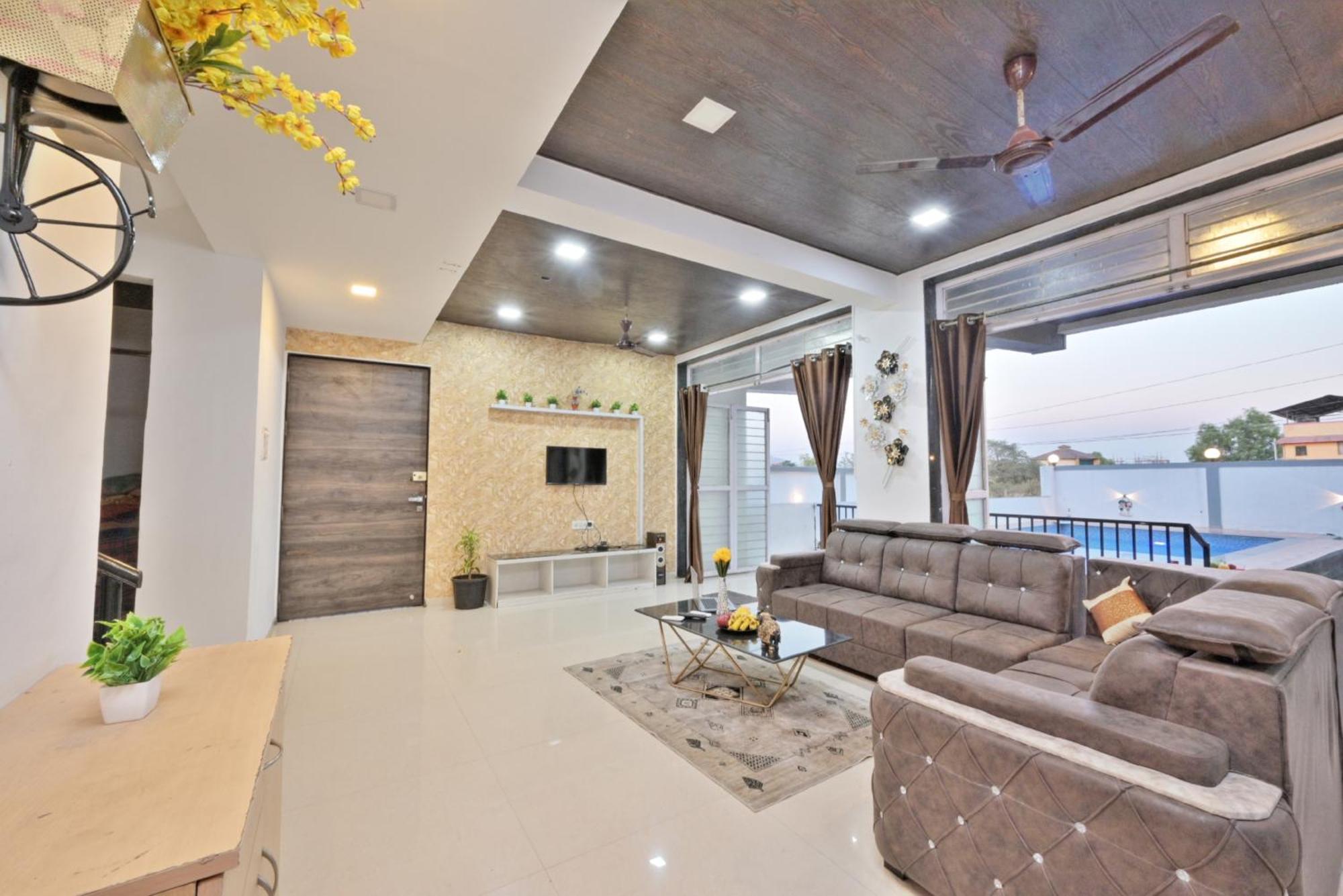 Ll Empyrean Stay Ll 4Bhk Ll Ac Ll Pool Ll Mystical Stone Villa Ll Lonavala Extérieur photo